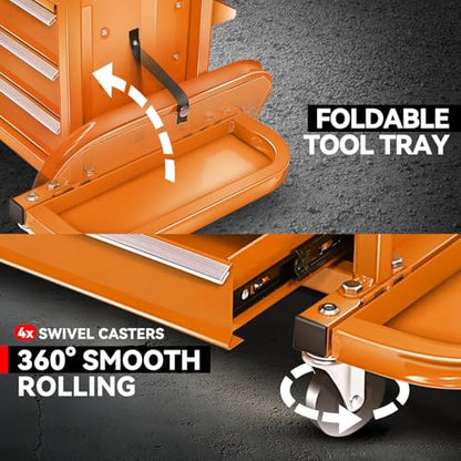 Mechanic Rolling Seat (Orange)