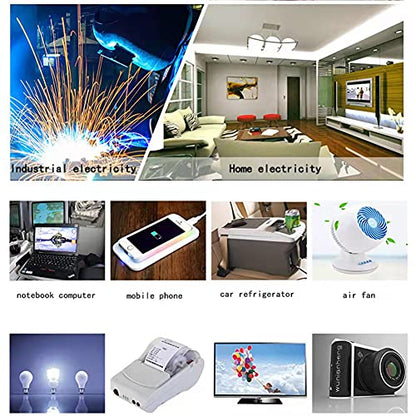 Car 2000W Inverter 12V to 110V AC 900W Continuous USB QC3.0 Off Grid RV (2000w)