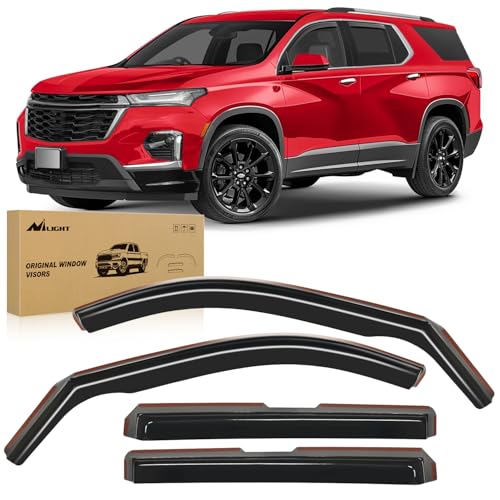 in Channel Rain Guards for Chevrolet Traverse 2018 (Chevy Traverse 2018-2024)