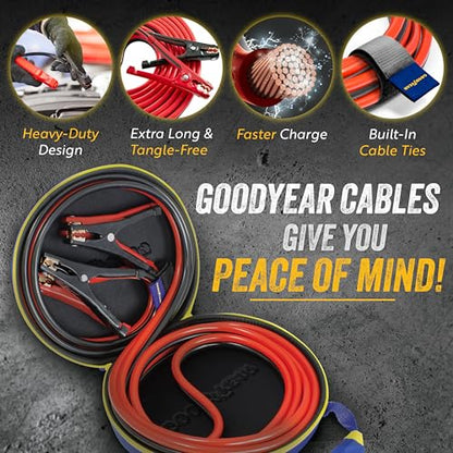 Heavy Duty Jumper Cables for Car Battery (2 Gauge, 20 FT)