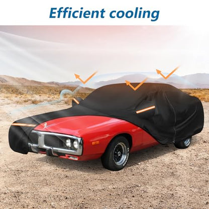 Car Cover for Dodge Charger 1968 (Black / for Dodge Charger 1968-1974)