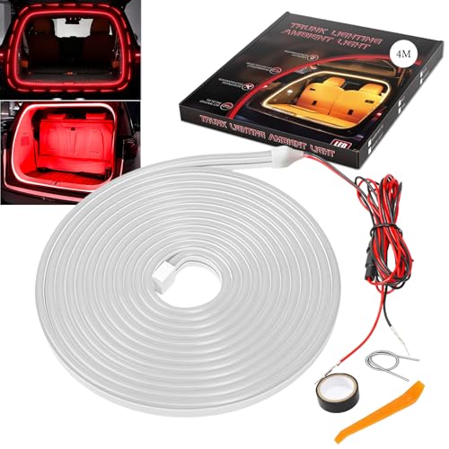 LED Lights for Car Trunk (4M/158in-Dynamic Flowing / Red)