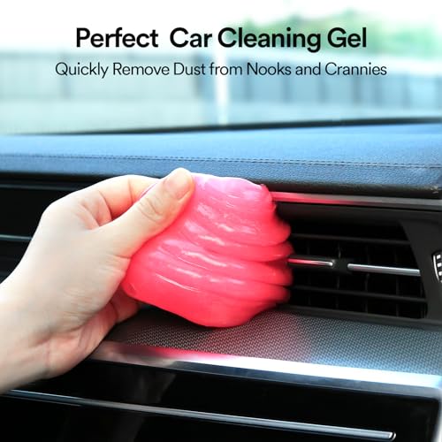 Car Cleaning Gel Clean Putty Car Interior Cleaner Detailing Tools (Pink)