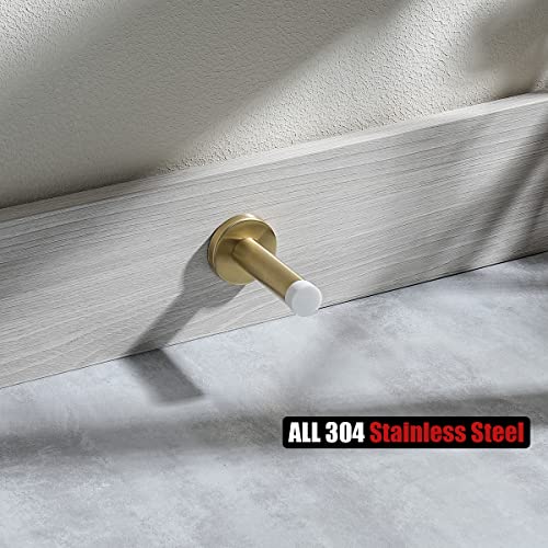 Door Stopper Gold (4 Pack / Gold & White Tip)