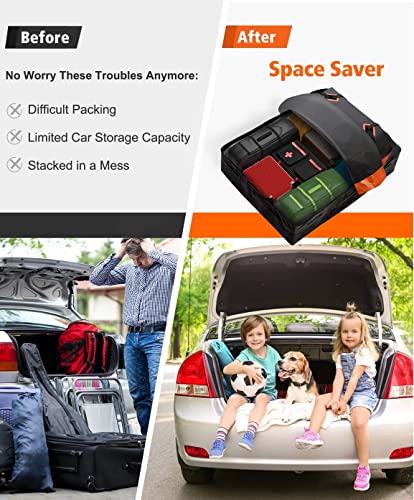 21 Cubic Rooftop Cargo Carrier Waterproof Soft Car Roof Bag (21 Cubic Feet)