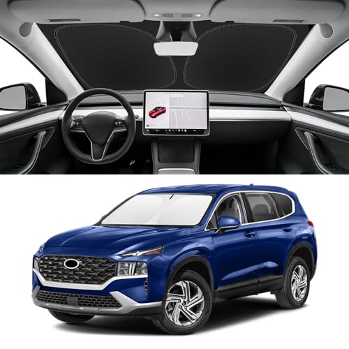 Custom Fit Windshield Sun Shade for Hyundai Santa Fe 2019 (for 2019-2026 Hyundai Santa Fe)