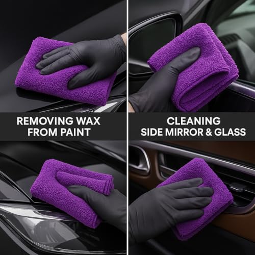 Paks Edgeless Microfiber Towels for Cars (16 x 16 Inch)