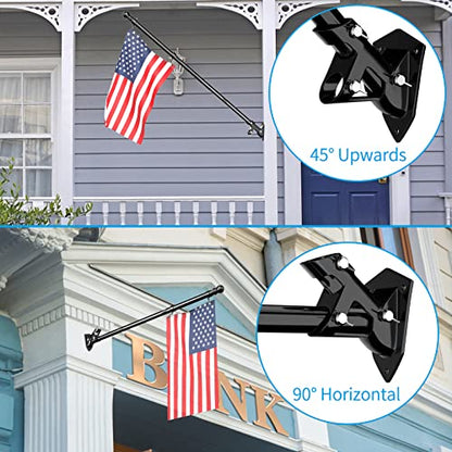 Flag Pole Upgraded Bracket (Black)