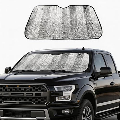 Car Windshield Sunshade UV Ray Reflector Auto Window Sun Shade Visor Shield Cover (Silver)