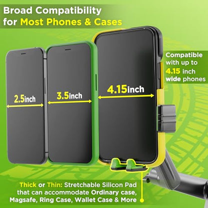 Cell Phone Mount for Truck Phone Holder for Truck Drivers (Green)