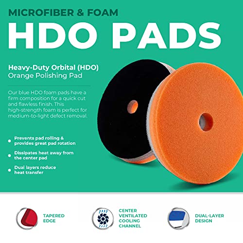 5.5" HDO Orange Foam Polishing Pad (5.5" / Orange Polishing Pad)