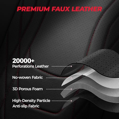 Seat Covers for 2023 (Black & Red / CR-V 2023-2026 Full Set)