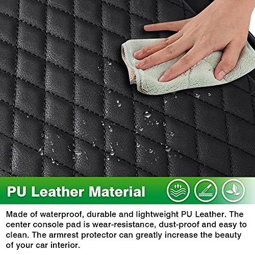 Custom for Center Console Cover Kia Sportage 2023 2024 2025 2026 Armrest Cover Center Console Cushion Pad PU Leather Armrest Seat Box Cover Protector Sportage Accessories Anti (Size for Kia Sportage 2023-2026)