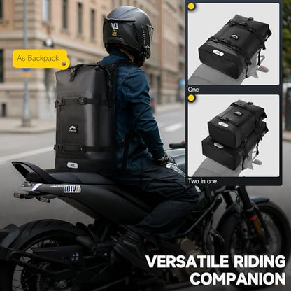 Motorcycle Tail Bag (Classic Black / 30L)