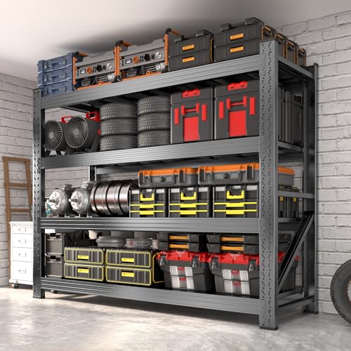 Metal Garage Shelving Unit (4-Tier,59" W x 24" D x 59" H)