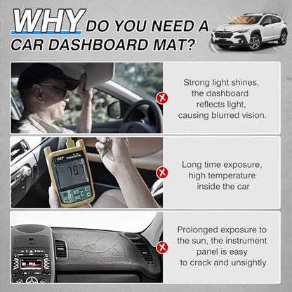 Dash Cover fits for CrossTrek 2024 2025 2026 Dashboard Cover Mat for Crosstrek Accessories Non (54.72*15.75(CrossTrek 24+))