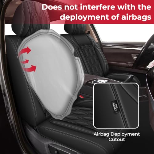 Full Set Waterproof Leather Seat Covers for Acura RLX 2014 (#067 Black / 33.RLX-5 Seat Covers Full Set)