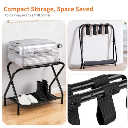 Luggage Rack for Guest Room (Black)