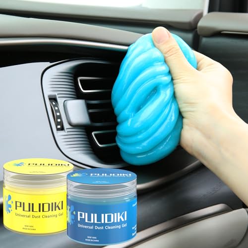 Car Cleaning Gel Clean Putty Car Slime for Cleaning (Blue+Yellow)