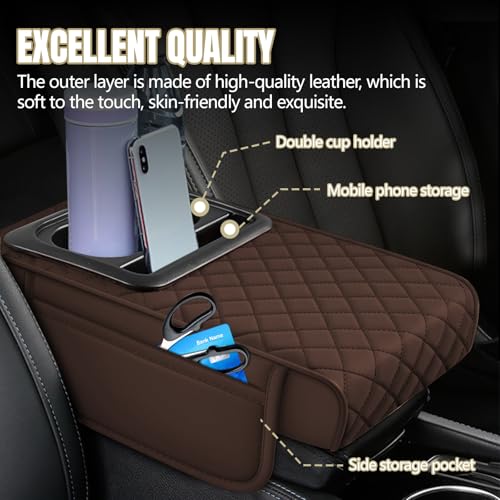 Car Center Console Cover (Coffee)