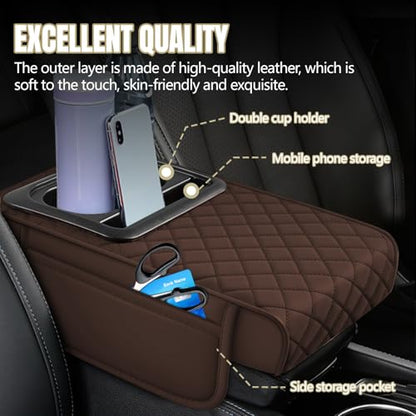 Car Center Console Cover (Coffee)