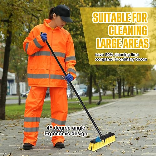 6 Pack 18 Inch Push Broom Bulk (Yellow)
