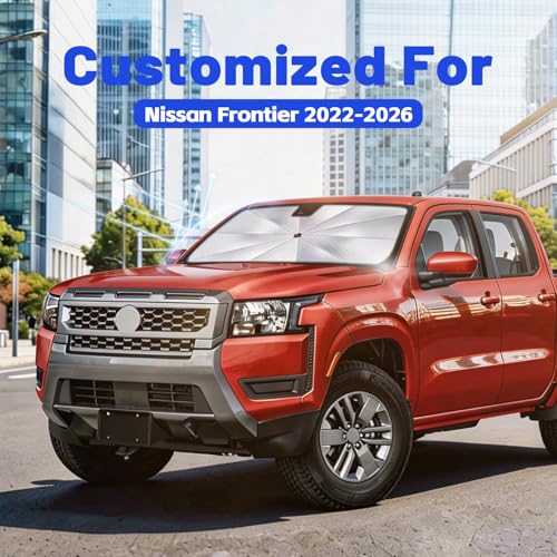 Car Windshield Sun Shade Umbrella for Nissan Frontier 2022 (For Nissan Frontier 2022-2026)