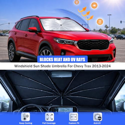 Car Windshield Sun Shade Umbrella for Chevy Trax 2013 (For Chevy Trax 2013-2024)
