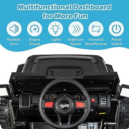 Kids Ride on Car Truck with 2.4G Remote Control (Jet Black)