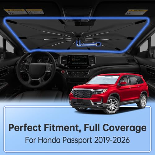 Windshield Sun Shade Umbrella for Honda Passport 2019 (for Honda Passport 2019-2026)