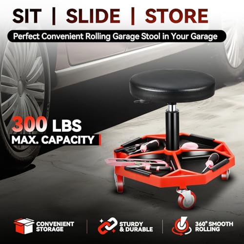 Mechanic Stool (Red)