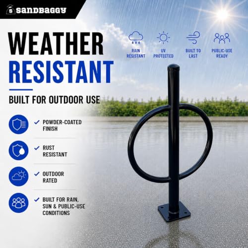 Commercial 2 Bike Rack (Post and Ring - 2 Bike Capacity)