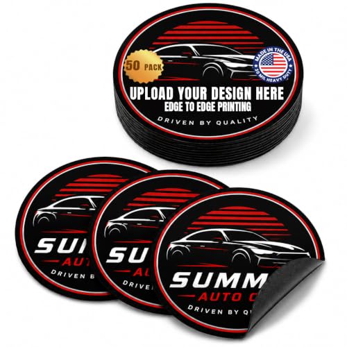 6 Inch Round Car Magnet (50 Pack)