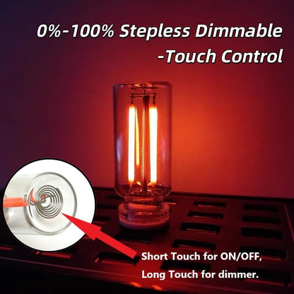 Dimmable Red USB Touch Control Led Lights for Car (red)