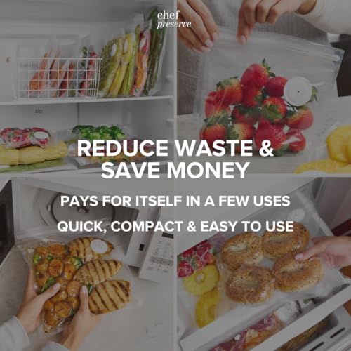 Reusable Vacuum Sealer Bags for Food (Bags Only - 30 X-Large Bags (12x20 in))