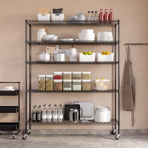 UltraDurable 5 (Black / 5-Tier Shelving, 60" W x 18" D)