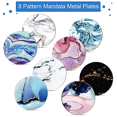 8 Pcs Cute Magnet for Phone Case Car Mount Sticker (Marbling Style)