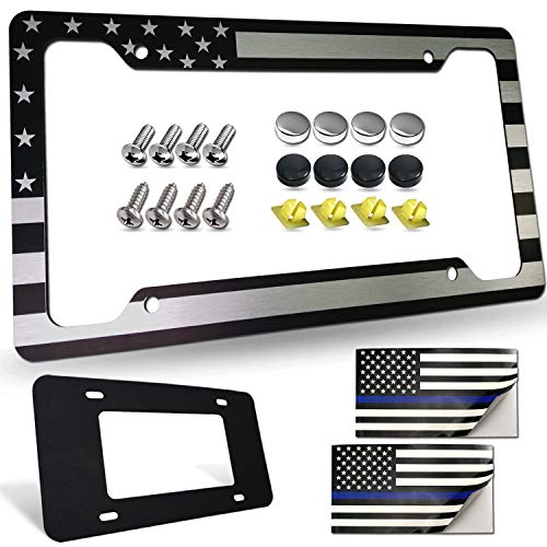 American Flag License Plate Frames (Aluminum Plate Frame)