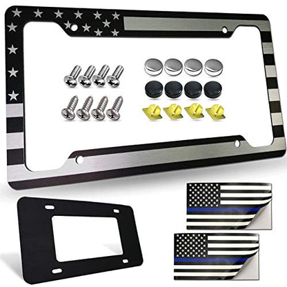American Flag License Plate Frames (Aluminum Plate Frame)