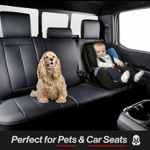 Premium Custom Fit Truck Car Seat Covers Full Set Seat Waterproof (X56 (See Vehicle Size Chart) / Full Set - Beige)