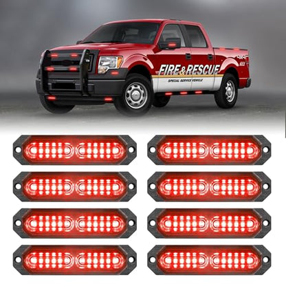 1200T Emergency Strobe Grille Lights (Red)