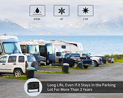 HD 1080P Wired Backup Camera System (Black / 7 inches 1-camera)