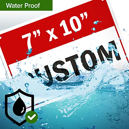 Custom Sign Custom Sign for Business (Header - Horizontal / 7x10 - Aluminum)