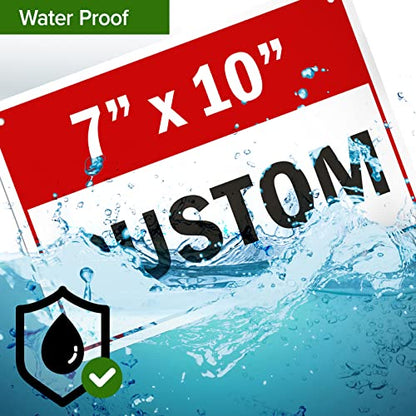 Custom Sign Custom Sign for Business (Header - Horizontal / 7x10 - Aluminum)