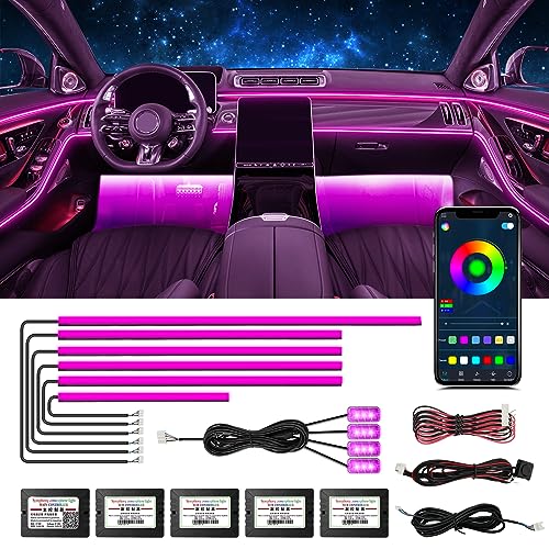 Acrylic Interior Car Lights (RGB 10 lights)