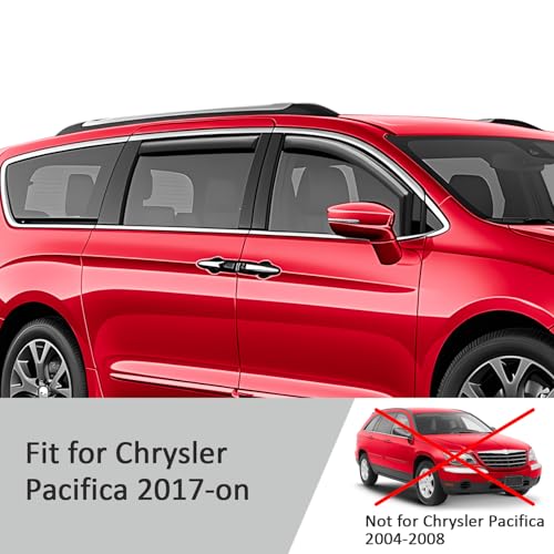 in Channel Extra Durable Rain Guards for Chrysler Pacifica 2017 (For Pacifica 17-26)