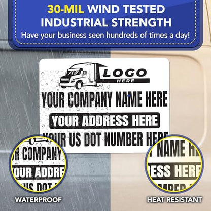 Custom Car Magnet 16x22 Inch 2 Pack (16" x 22" US DOT)