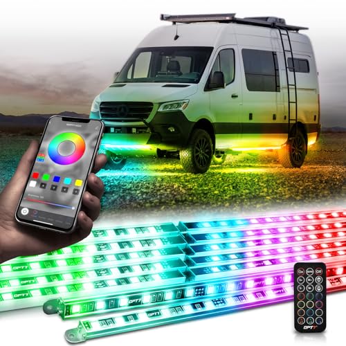 Aura DreamColor Underglow Chasing Lights for RV with APP & Remote (4. RV Class B & B+)