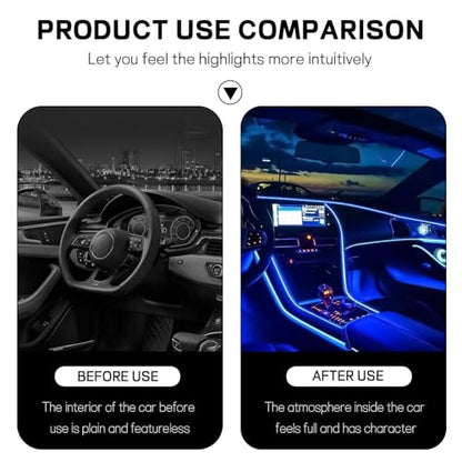 Car LED Strip Light (48 LED,USB / blue)