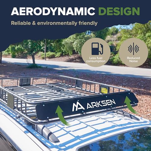 84" x 50" x 6" Extra Wide Roof Rack Basket with Extension (84" Cargo Rack w/3 Nets)
